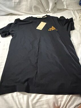 NWT Scotch & Soda Black Short Sleeve Tee w/ Yellow Logo SZ: S